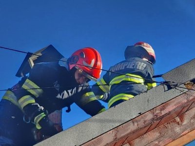 Casă salvată de la incendiu …