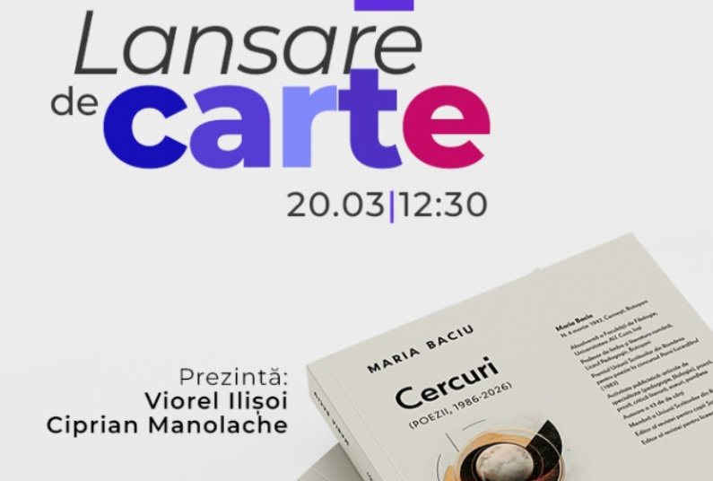 Lansare de carte: Maria Baciu, Cercuri (Poezii, 1986-2026)