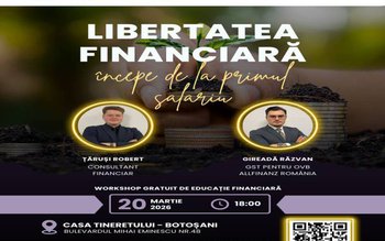 Workshop gratuit de educație financiară …