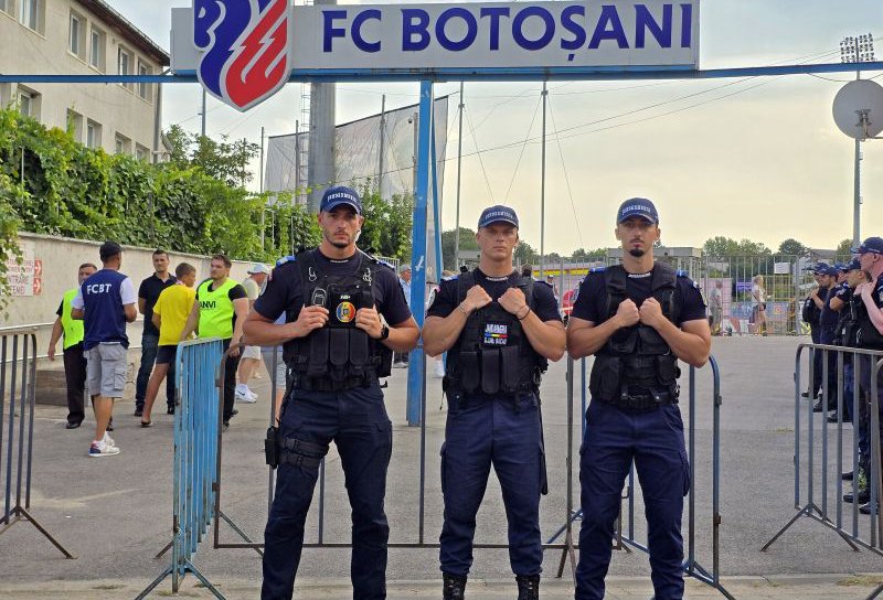 Măsuri de ordine publică pentru meciul de fotbal dintre FC Botoșani și Metaloglobus
