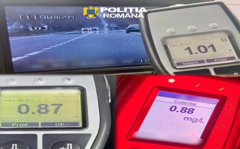 Soferi sub influența băuturilor alcoolice scoși din trafic