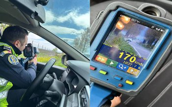 Viteză surprinsă de aparatul radar …