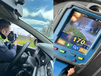 Viteză surprinsă de aparatul radar …