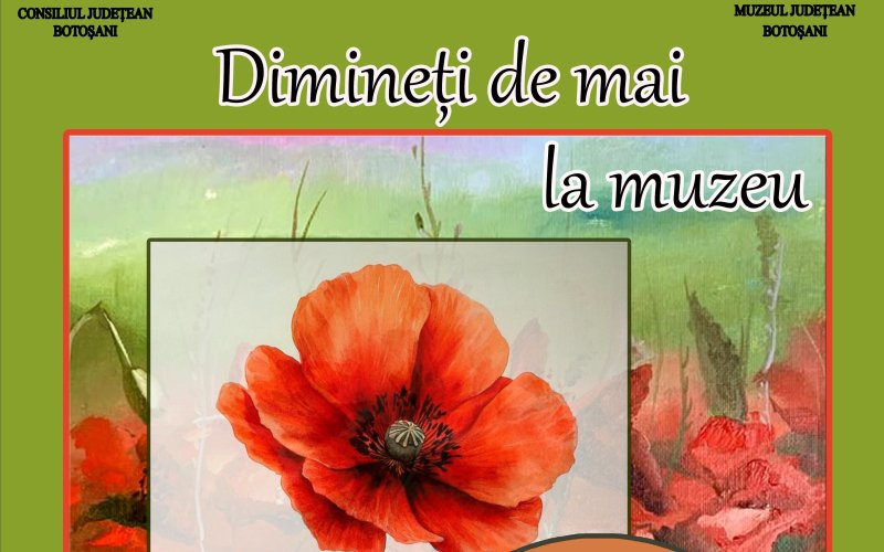 „Dimineți de mai la muzeu” ateliere de pictură pe pânză și sticlă