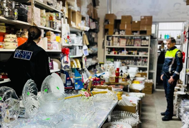 Acțiune a polițiștilor pentru sancționarea faptelor de comerț ilicit