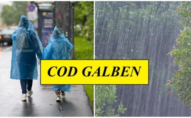 Atenție! Cod galben de ploi însemnate cantitativ în județul Botoșani