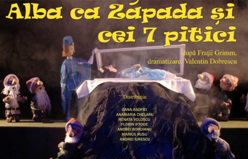 „Albă ca Zăpada şi cei 7 pitici” la Teatrul „Vasilache” în această săptămână