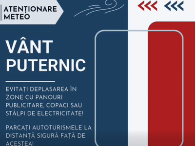 Atenție! Cod galben de vânt …