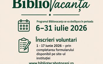 Biblioteca Județeană „Mihai Eminescu” Botoșani …