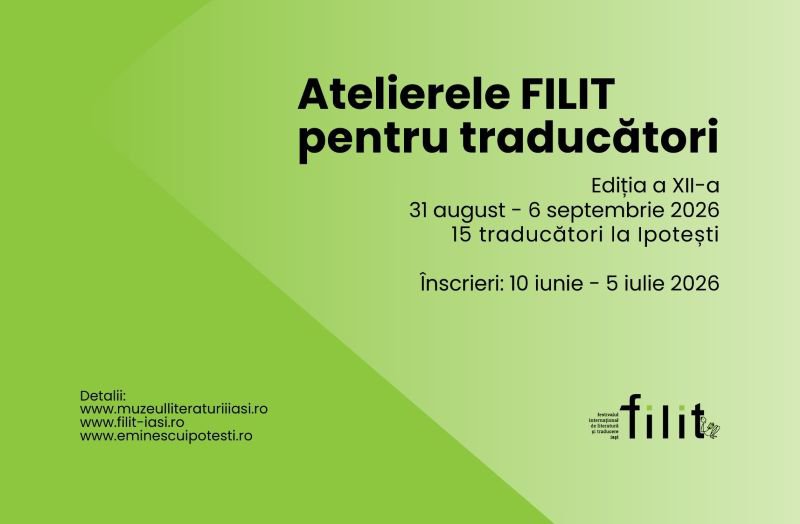Atelierele FILIT pentru traducători de literatură română, ediția a XII-a