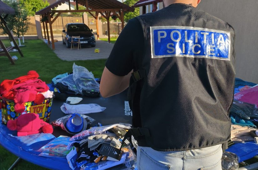 Operațiunea Jupiter la Botoșani – produse contrafăcute confiscate de polițiști
