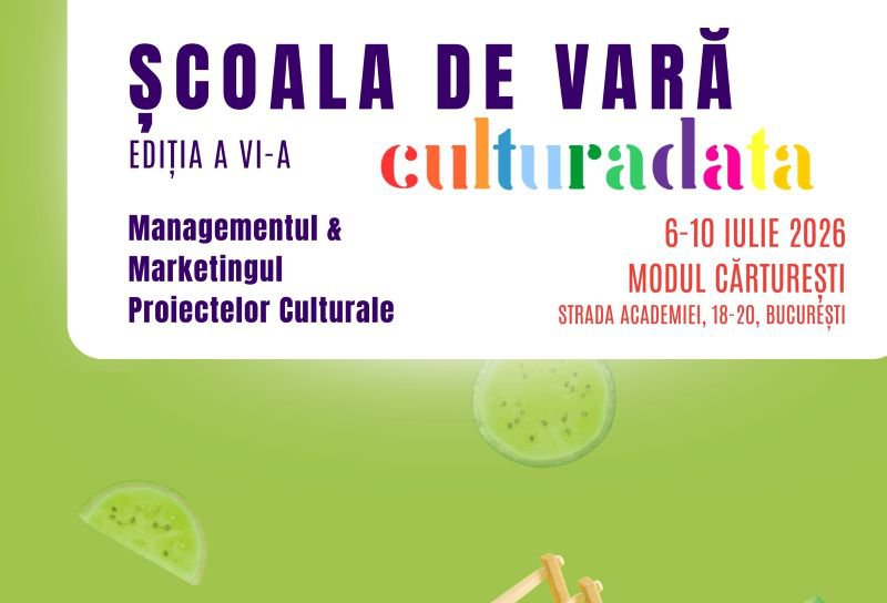 Viitorii manageri culturali sunt invitați să se înscrie la Școala de Vară Culturadata 2026