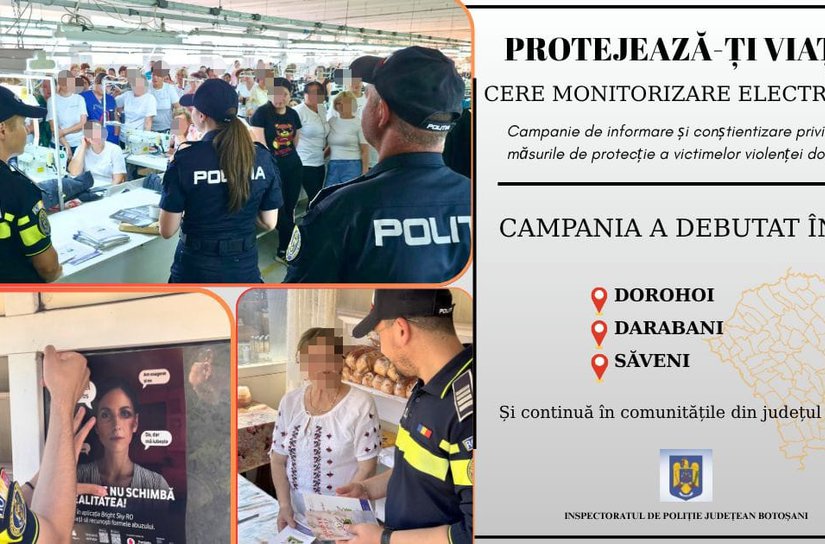 „Protejează-ți viața! Cere monitorizare electronică!” Campanie de prevenire a violenței domestice