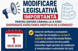 Modificare legislativă importantă pentru șoferii …