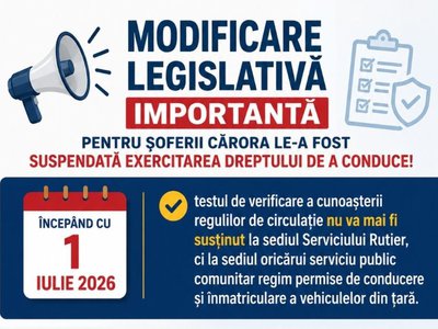 Modificare legislativă importantă pentru șoferii …