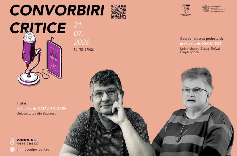 Convorbiri critice la Memorialul Ipotești: Ioana Bot și Cătălin Cioabă