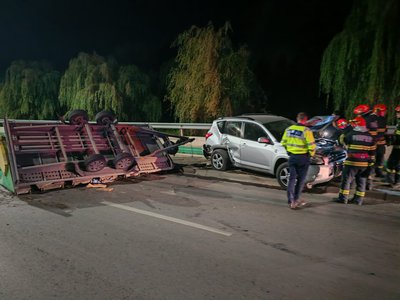 Două accidente produse noaptea trecută …