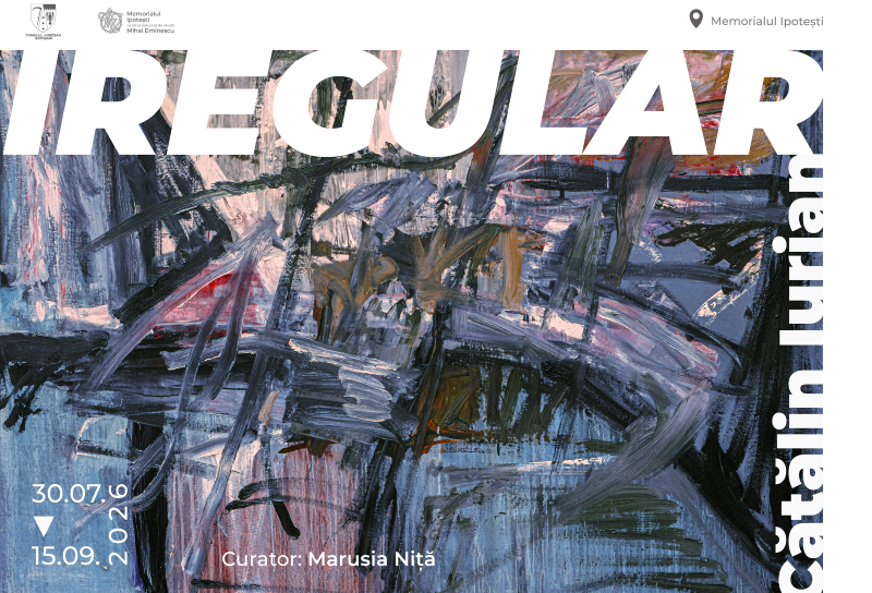 Expoziția personală „Iregular” a artistului Cătălin Sebastian Iurian se deschide la Memorialul Ipotești