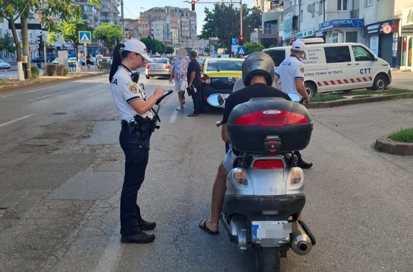Acțiune a polițiștilor pentru prevenirea accidentelor în care sunt implicați motocicliștii sau utilizatorii de trotinete și biciclete