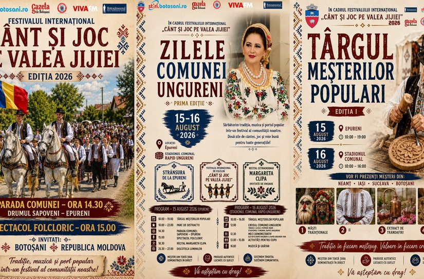 „Cânt și Joc pe Valea Jijiei” Comuna Ungureni readuce la viață tradiția