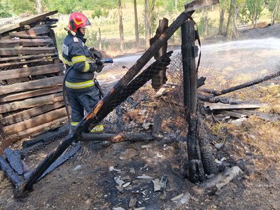 Patru incendii de vegetație uscată …