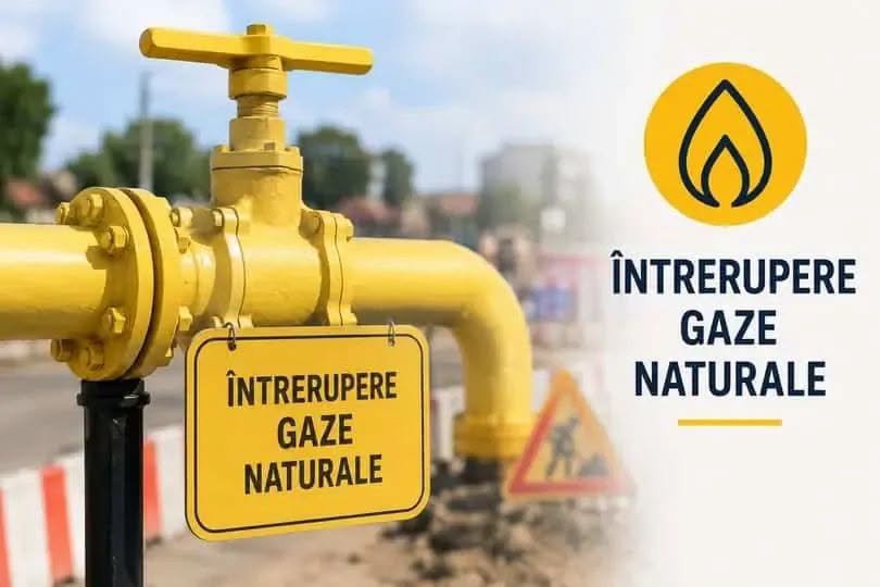 Întrerupere programată a gazelor naturale în municipiul Botoșani