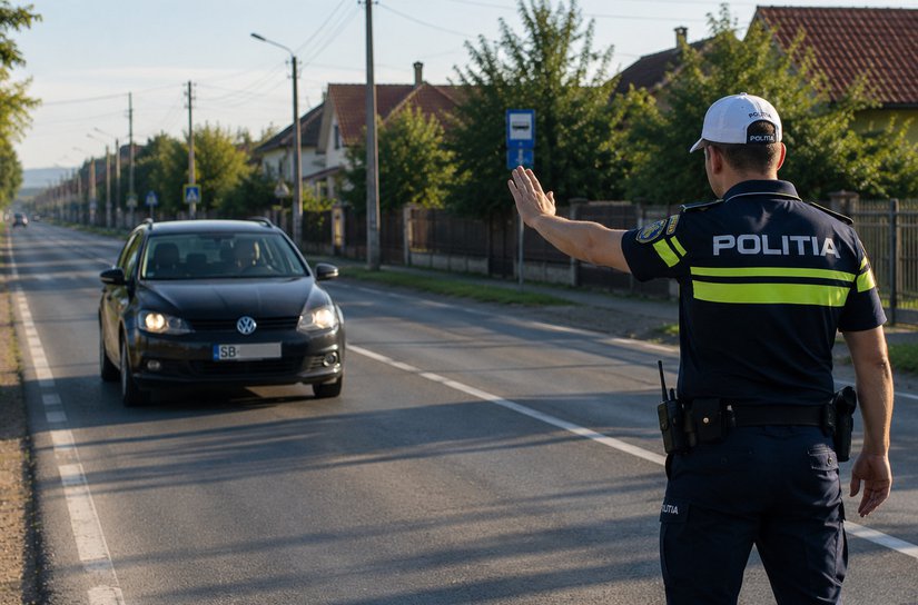 Șofer în vârstă de 77 de ani scos din trafic de polițiști