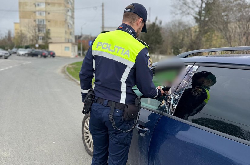 Probleme mari pentru un șofer din Concești după ce a fost oprit în trafic