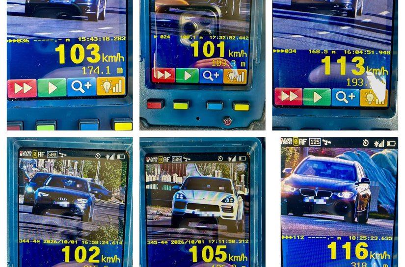 Acțiune a polițiștilor rutieri pentru prevenirea accidentelor rutiere cauzate de viteză excesivă