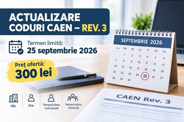 Reguli pentru firme după 25 septembrie. Ce se întâmplă dacă nu au fost actualizate codurile CAEN