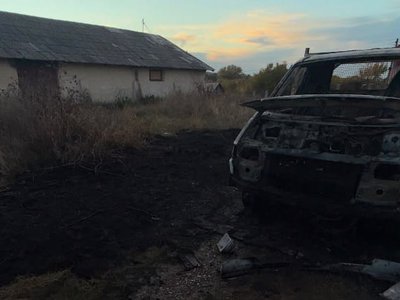 Autoutilitară cuprinsă de flăcări la …