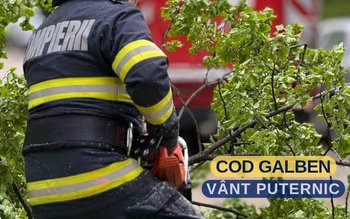 Atenție, vânt puternic pentru o …