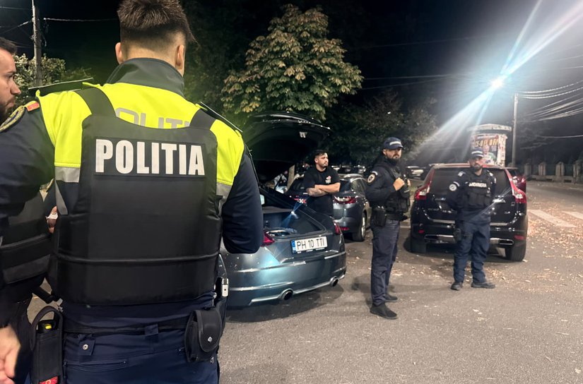 Razie nocturnă a polițiștilor, în weekendul care a trecut