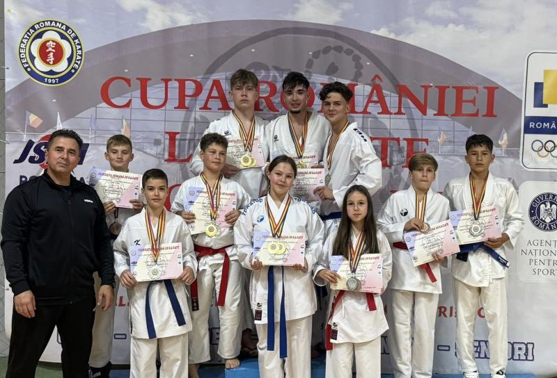Rezultate remarcabile pentru CSS Botoșani și ACS TENSHI Botoșani la Cupa României Karate JSKA