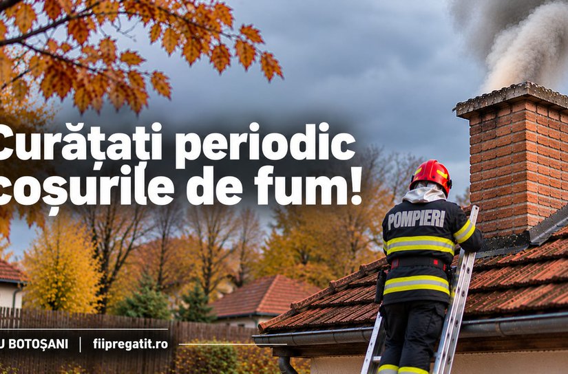 O altă casă în pericol după ce un incendiu a izbucnit în jurul coșului de fum
